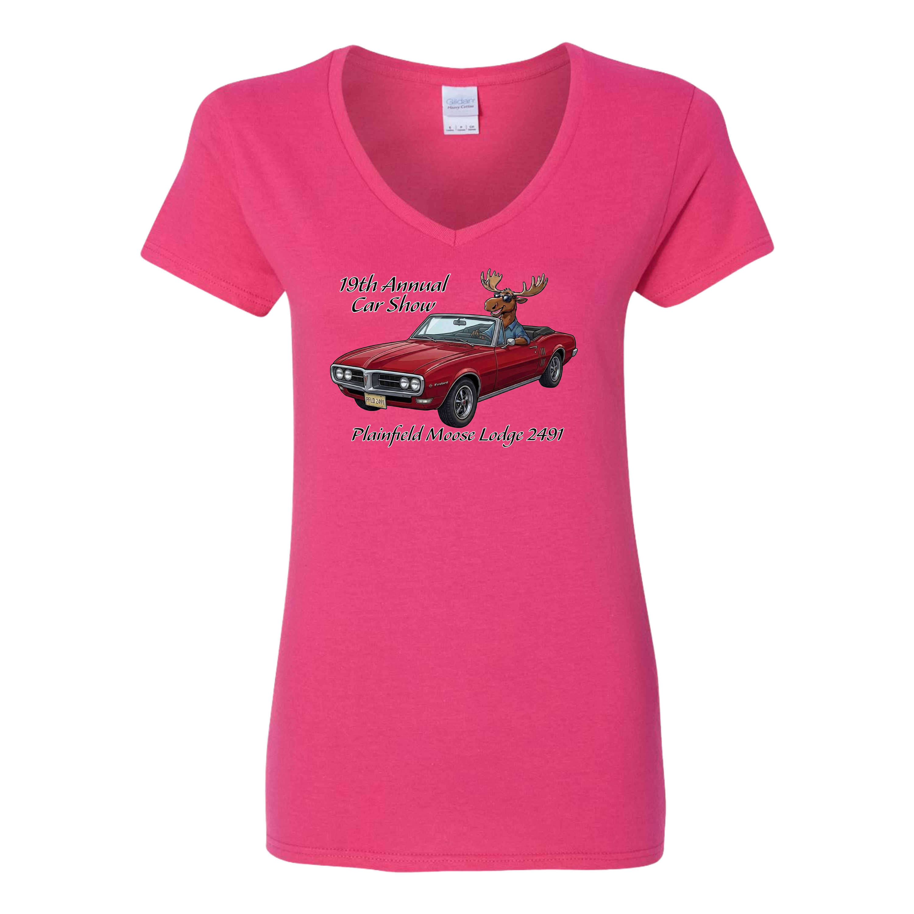 2026 Car Show Firebird Ladies V-Neck