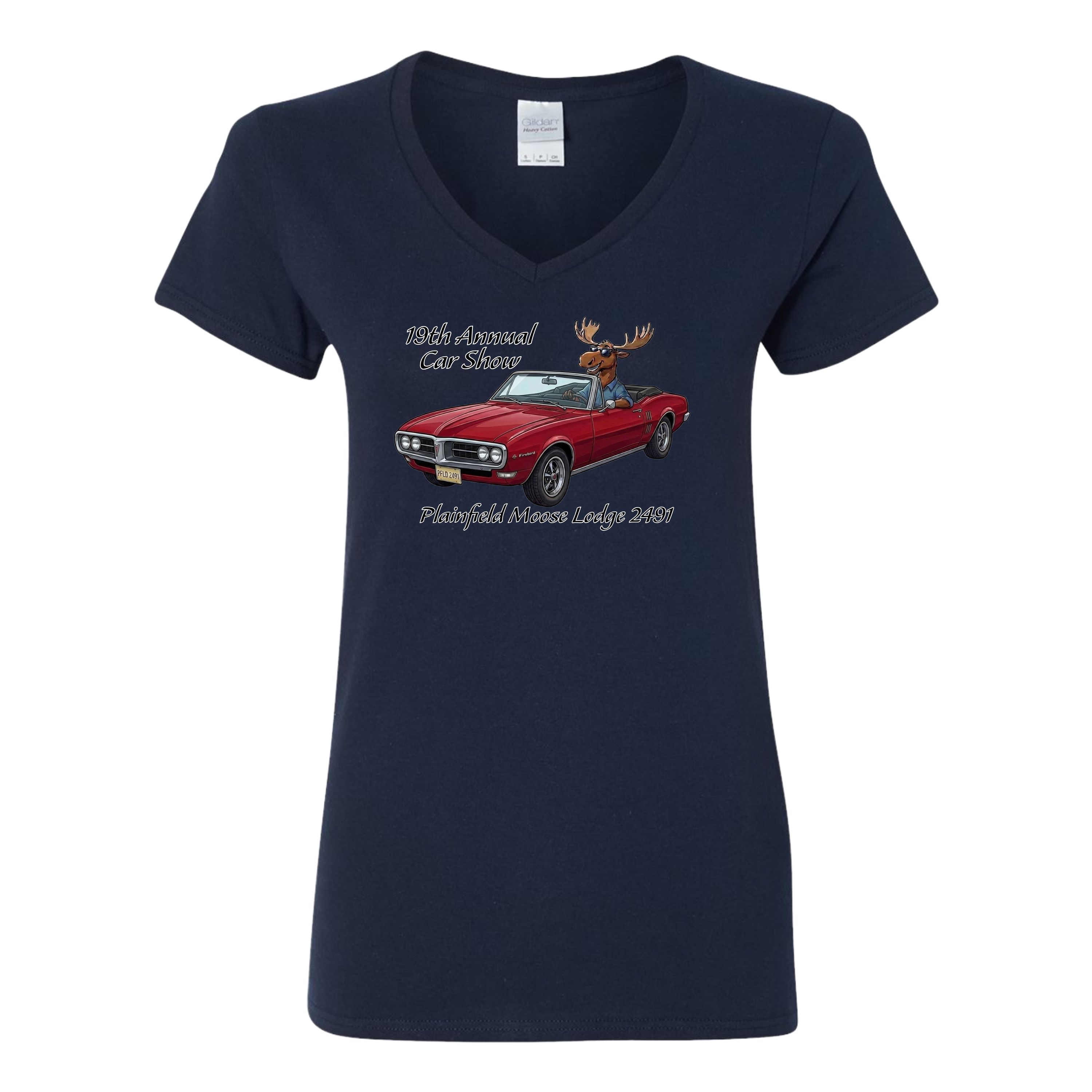 2026 Car Show Firebird Ladies V-Neck