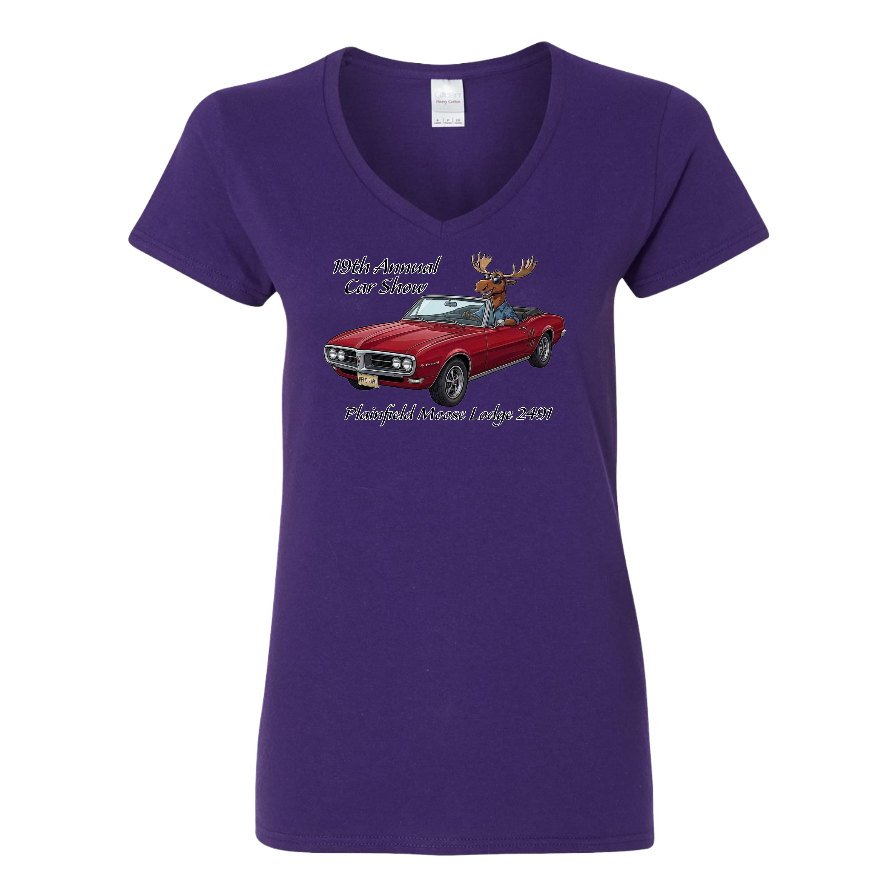 2026 Car Show Firebird Ladies V-Neck