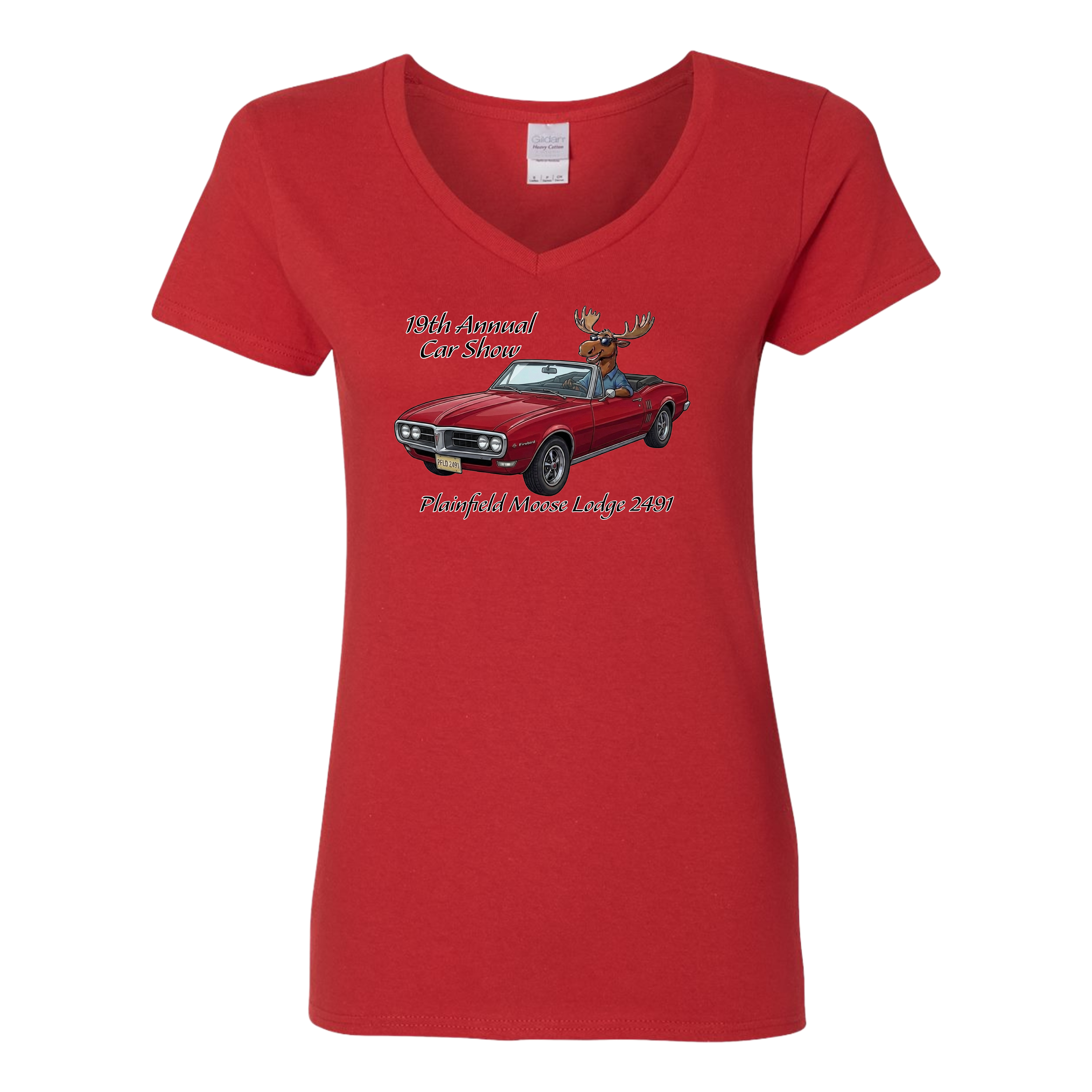 2026 Car Show Firebird Ladies V-Neck