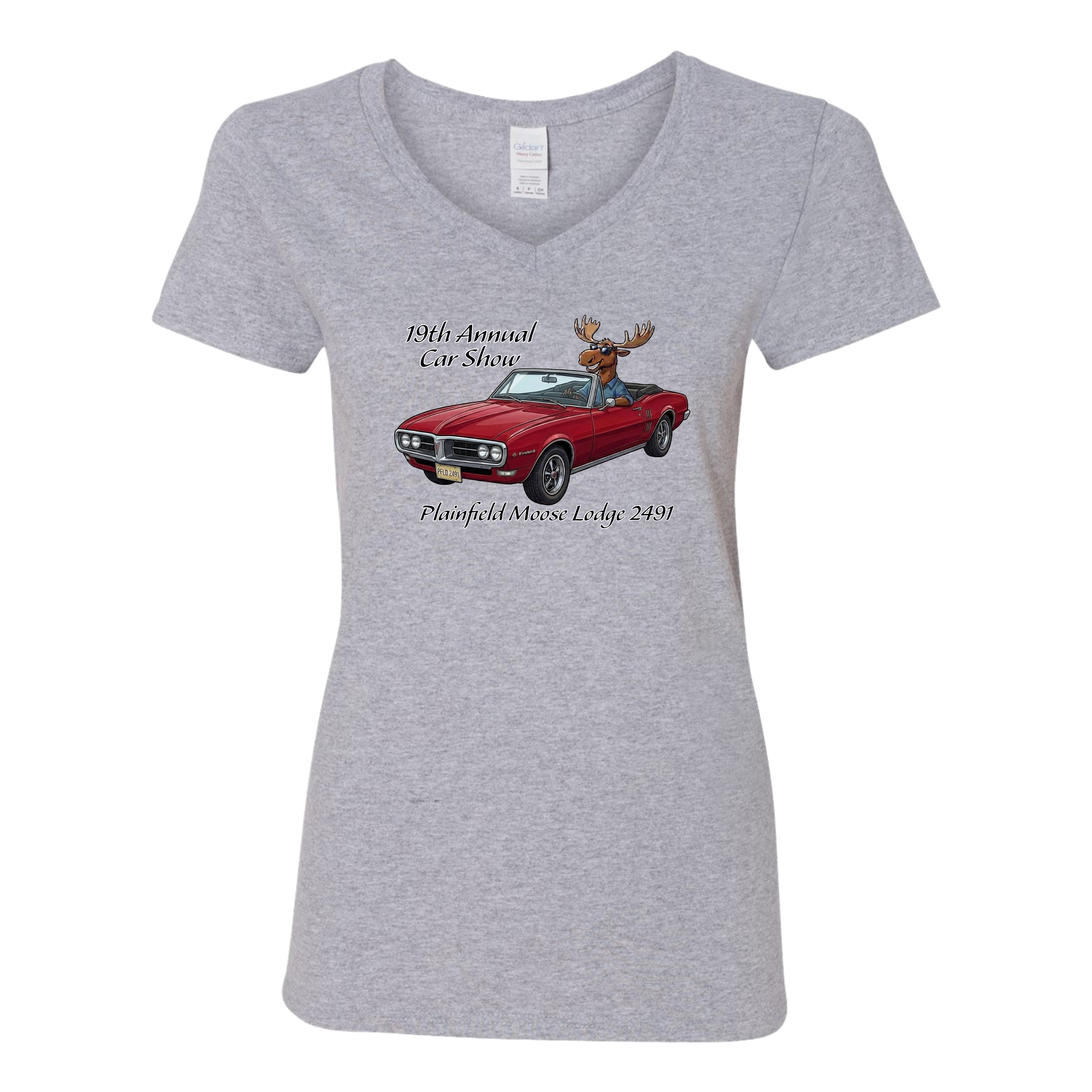 2026 Car Show Firebird Ladies V-Neck