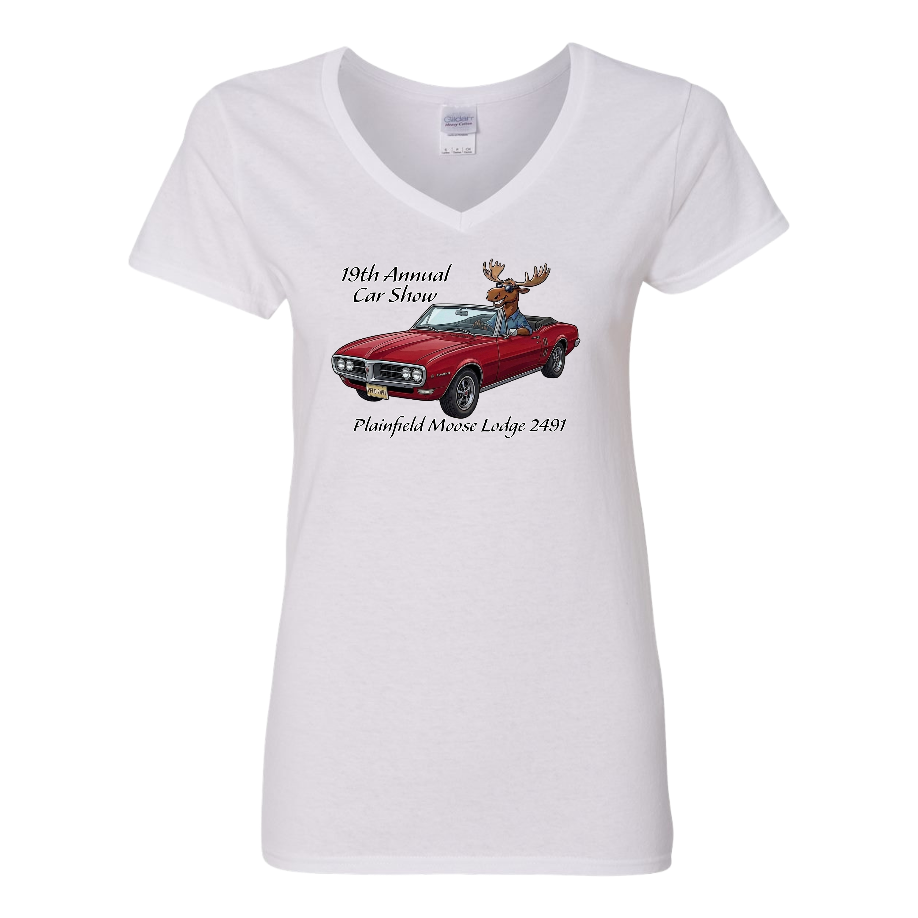 2026 Car Show Firebird Ladies V-Neck