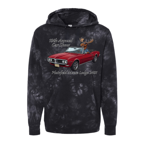2026 Car Show Firebird Tie Dyed Hoodie