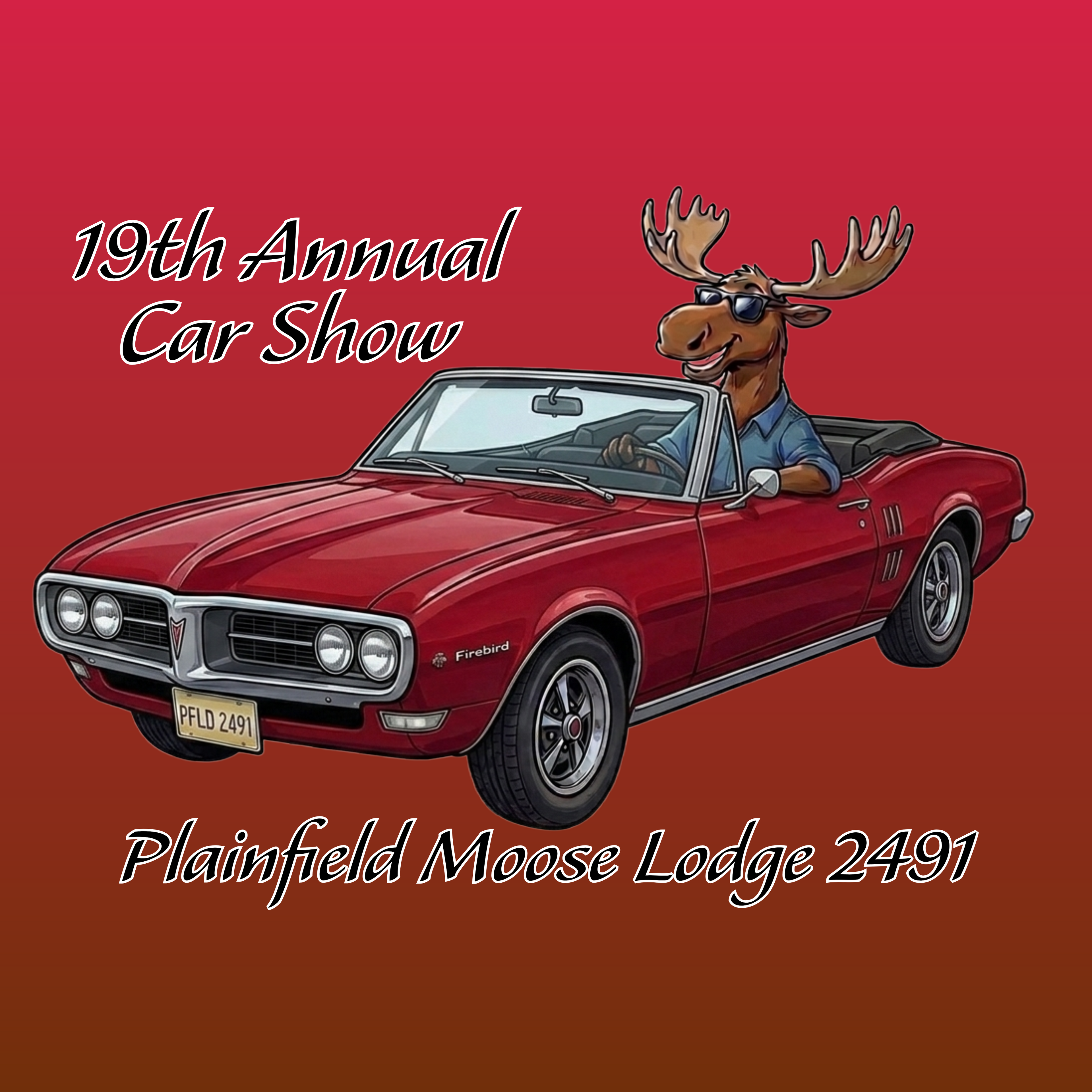 2026 Car Show Firebird Ladies V-Neck
