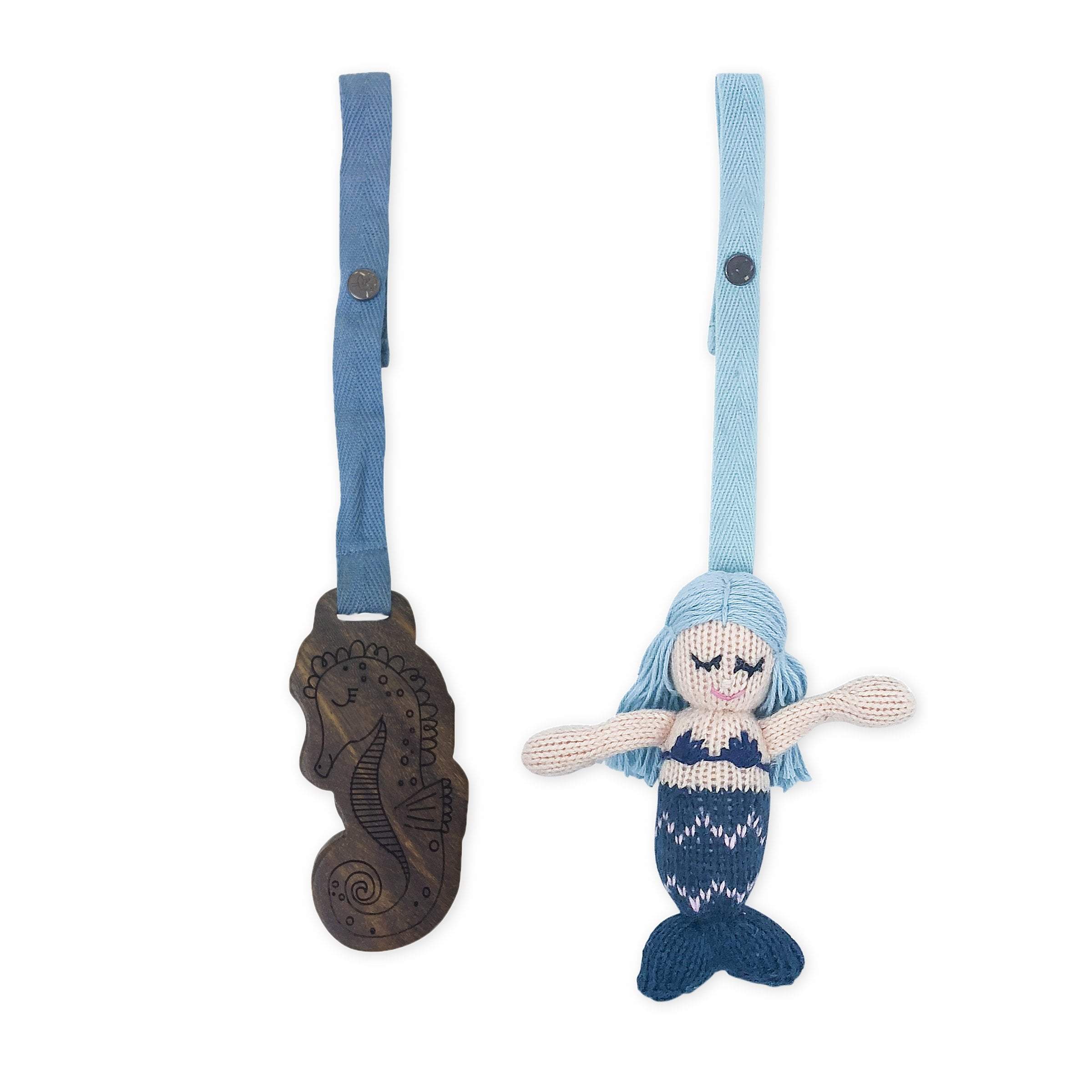 2 pc. stroller toys | penelope & seahorse