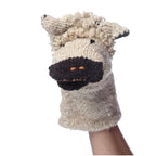 Organic Wool Knit Hand Puppet  | Sawyer the Sheep