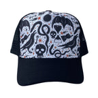 Spooky Black Trucker Hat