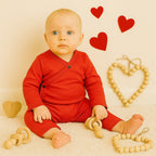 long bodysuit | scarlet red